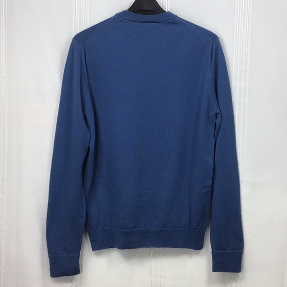 ❄️ Nordstrom Men's Washable Merino Wool Knit Sweater in Blue - Picture 3 of 7